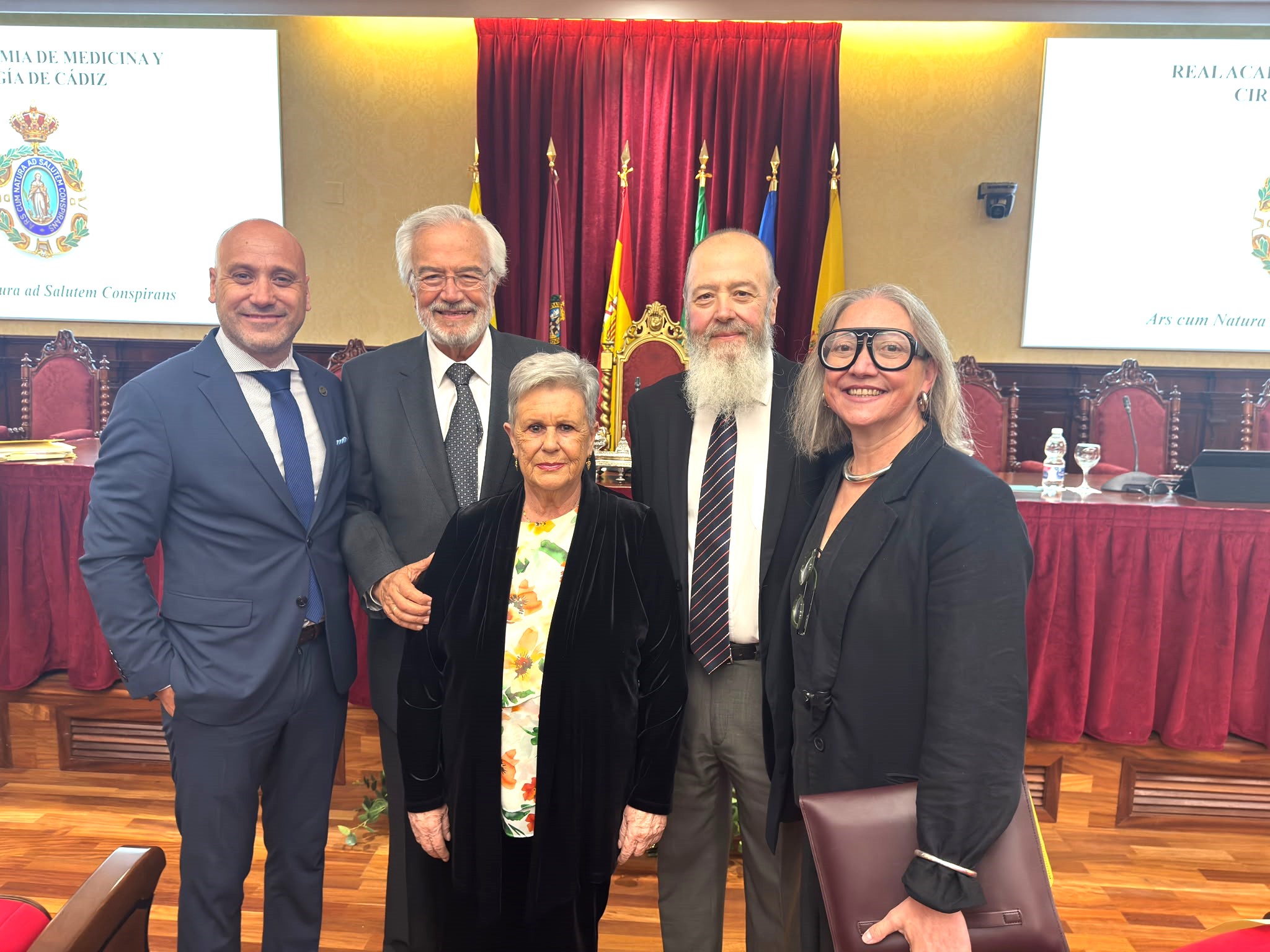 De izquierda a derecha: Miguel Ángel Lérida, Miguel Muñoz-Cruzado, Carmen Orellana, Jesús Rebollo y Carmen Suárez